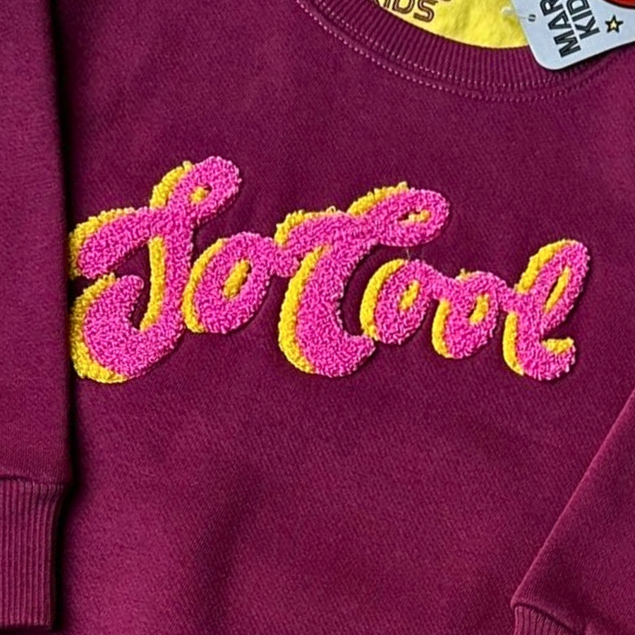 So Cool Embroidered Girls Tracksuit