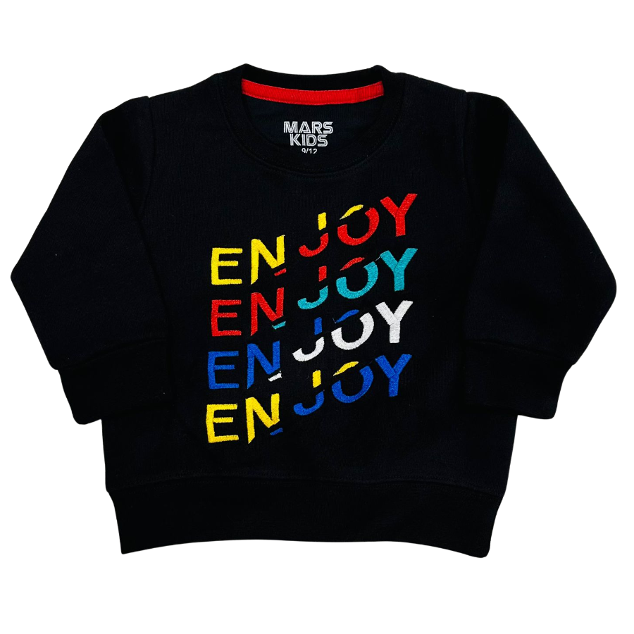Enjoy Embroidered Sweatshirt