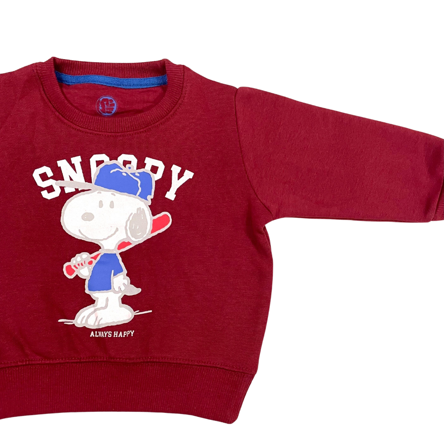 Snopy Sweat-Maroon