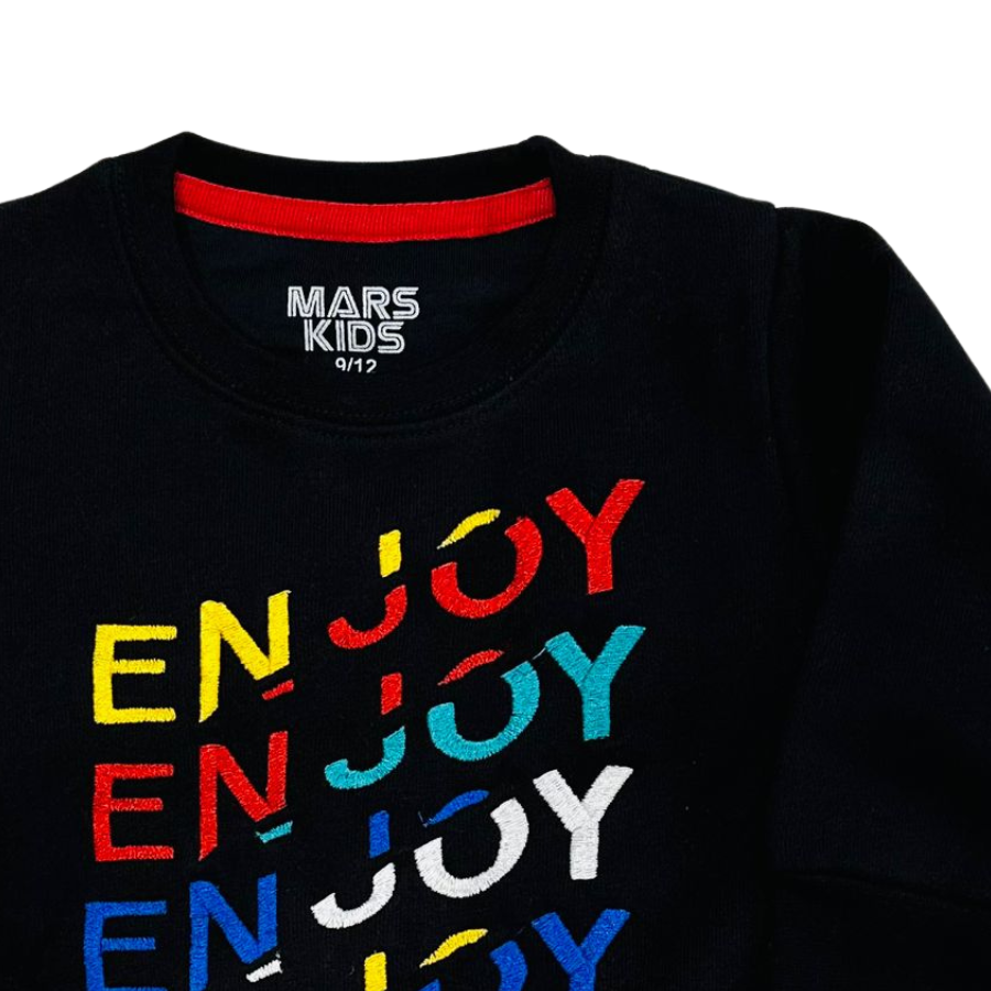 Enjoy Embroidered Sweatshirt