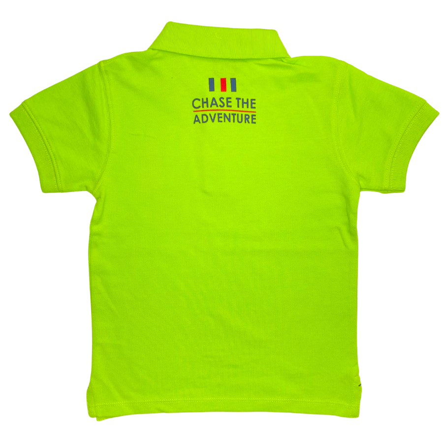 Chase The Adventure Polo- Neon Green