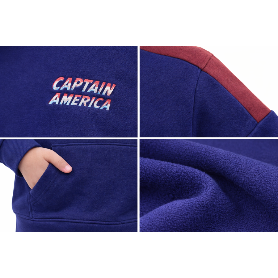 Captain Americaa Hoodie Panel