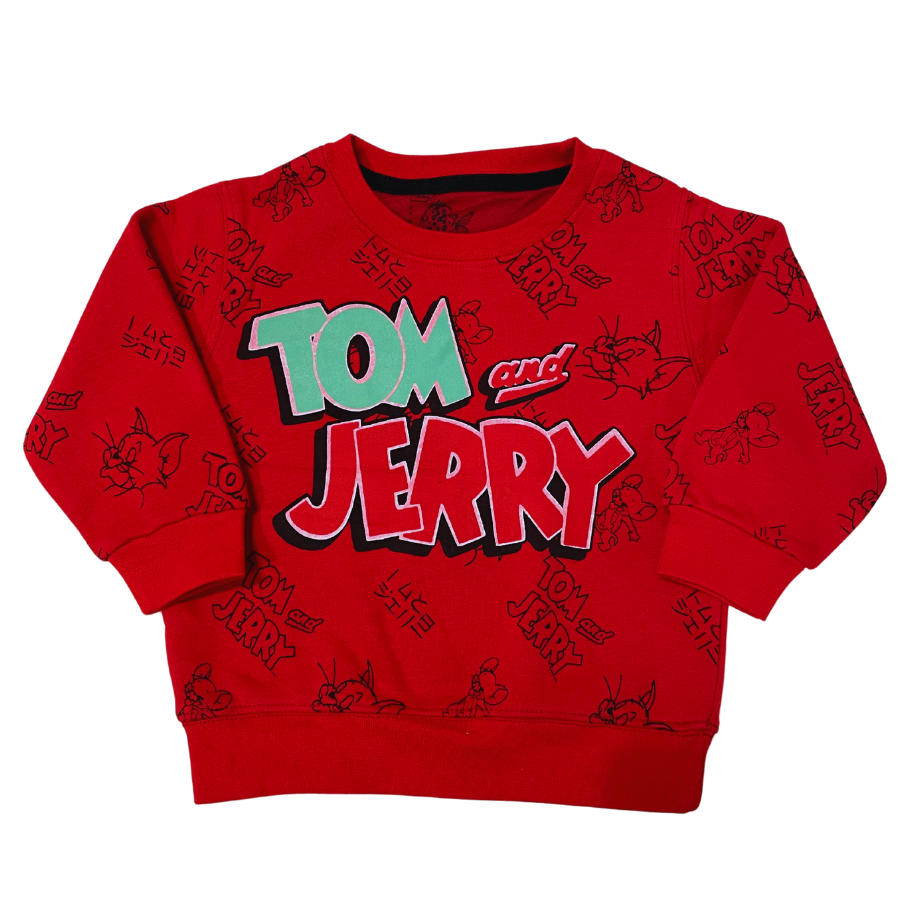 Tom Jerry Sweat-Red – Gotcha Clothing - Main Image
