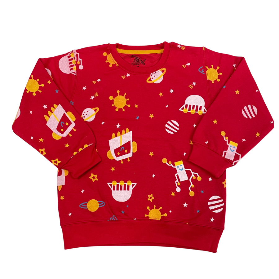 Space Allover Printed Sweat
