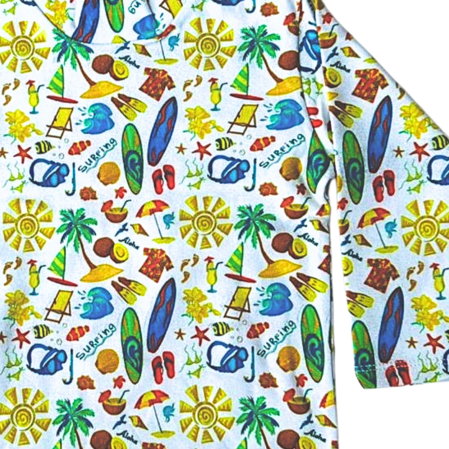 Unisex High Neck Printed