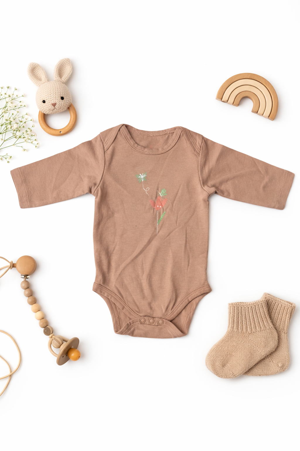 Flower Printed Body Suit