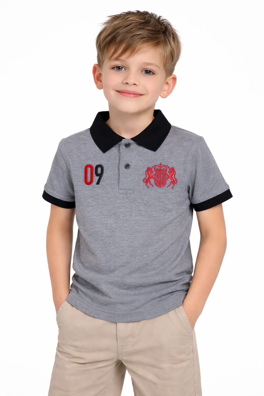 Boys Embroidered Polo Shirt
