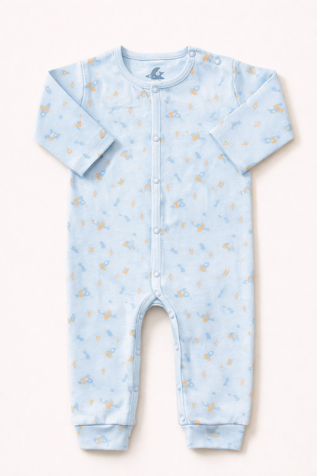Space Infant Body Suit Blue