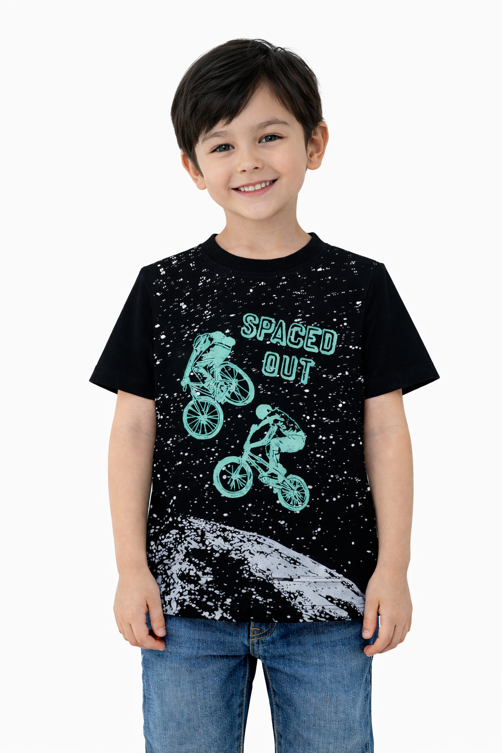 Space Out T-Shirt- Black