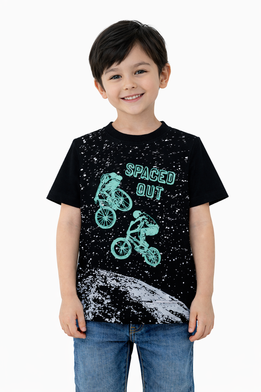 Space Out T-Shirt- Black