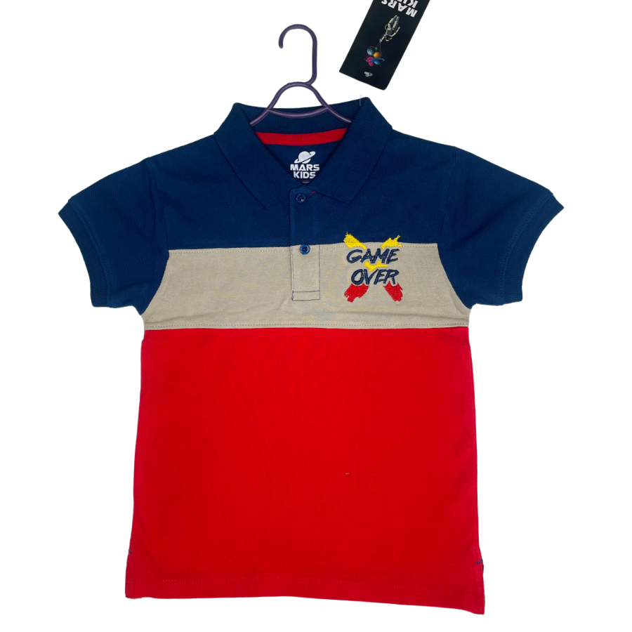 Game Over Embroidered Polo Shirt