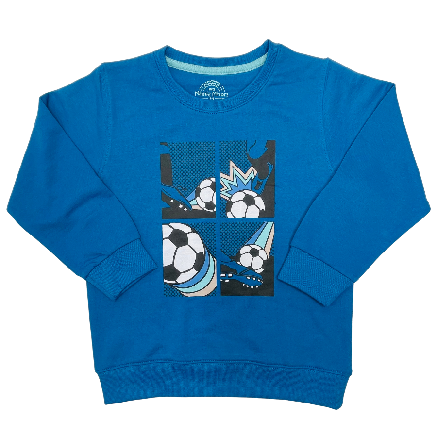 Soccer Terry Sweat- Blue