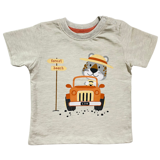 Forest Beach Infant T-Shirt- Oatmeal