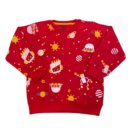 Space Allover Printed Sweat