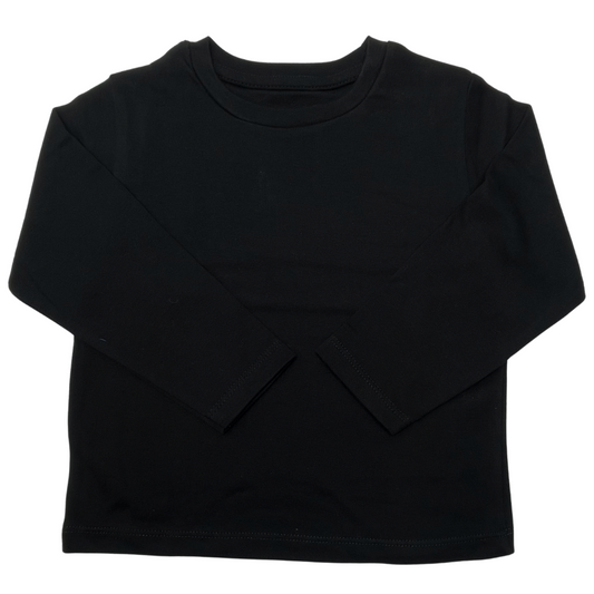 Basic Full Sleeve T-Shirt- Black