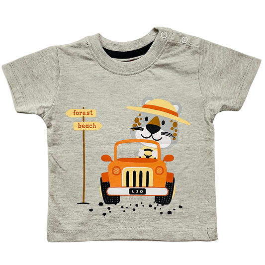 Forest Beach Infant T-Shirt-Grey