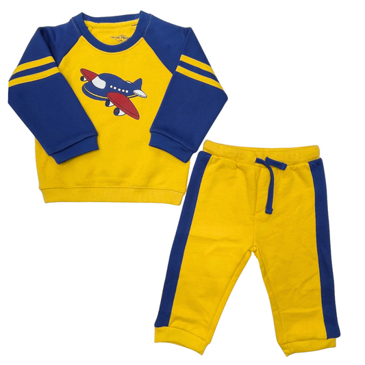 Infant Suit Fleece-Yellow/Blue