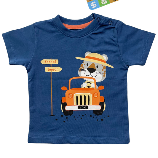 Forest Beach Infant T-Shirt-Blue