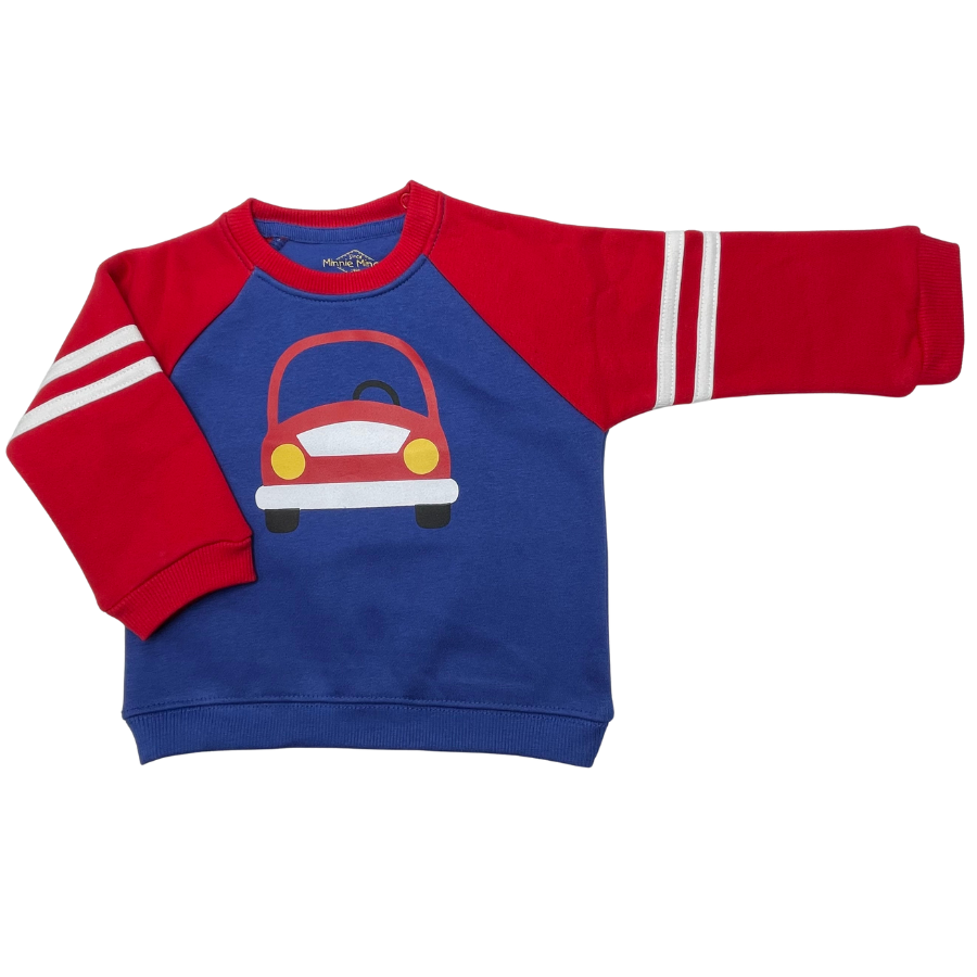 Infant Suit Fleece-Red/Blue