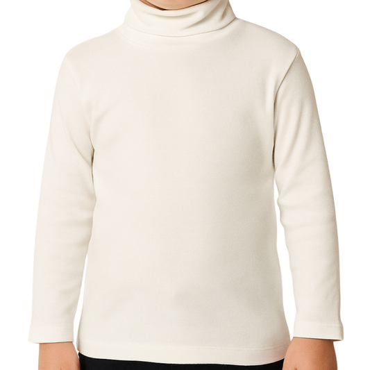 Unisex High Neck- White