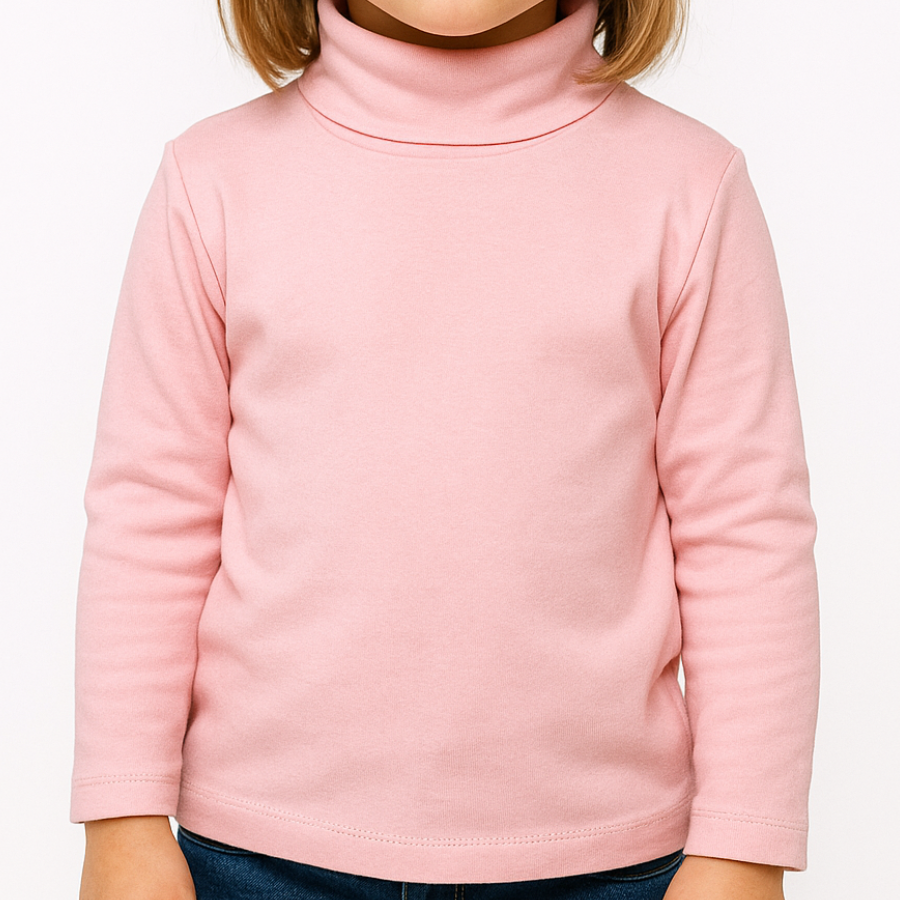 Unisex High Neck- LT Pink