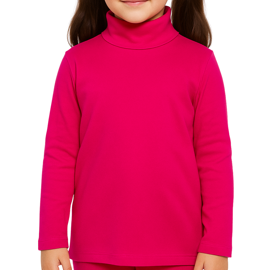 Unisex High Neck- Hot Pink