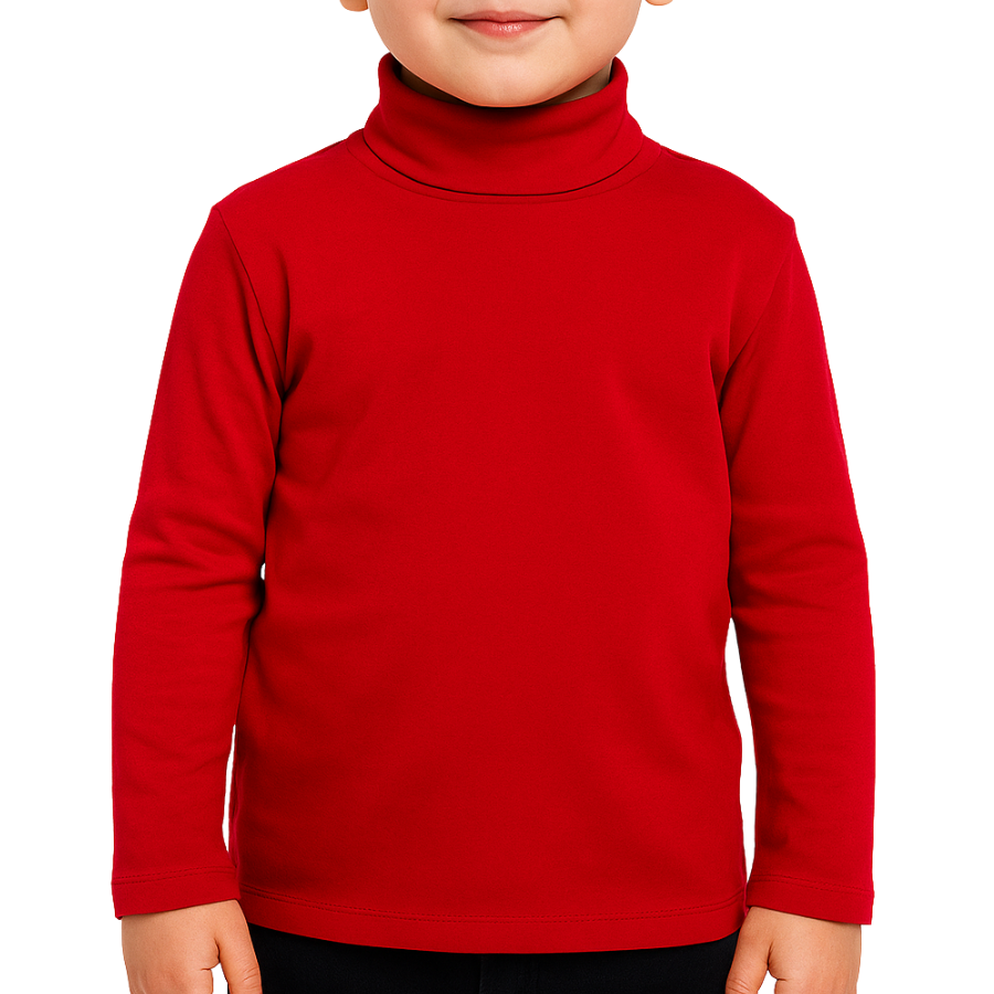 Unisex High Neck- Red