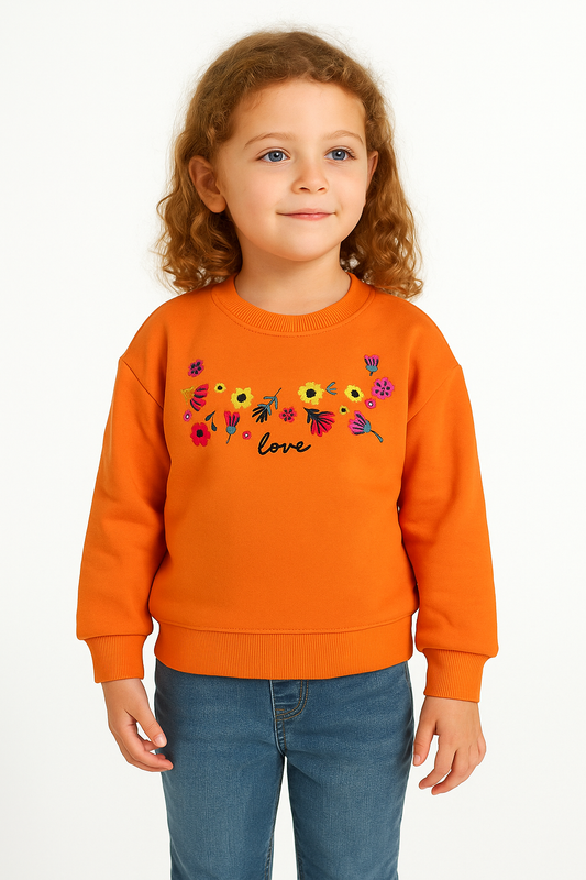 Love Embroidered Sweatshirt
