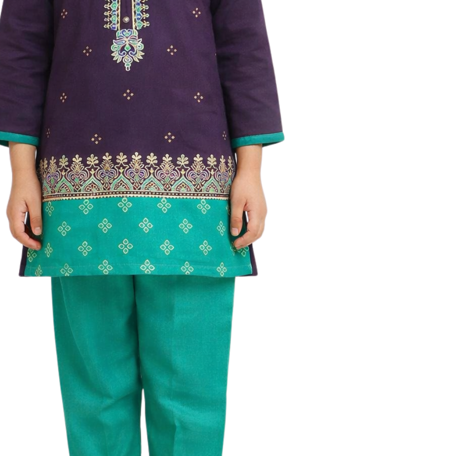 Girls Two Piece Printed