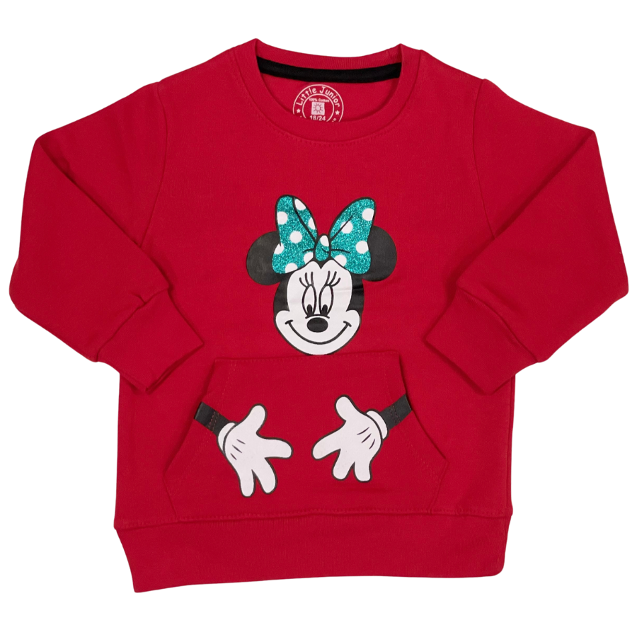 Minnie Pocket Sweat- Red