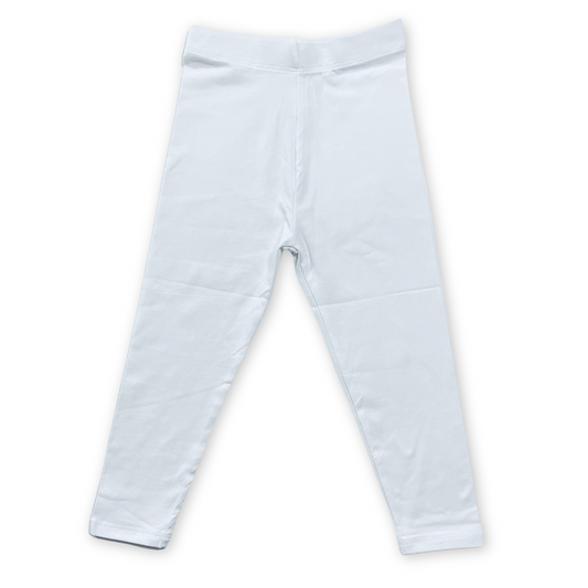 Girls Basic Tights-White