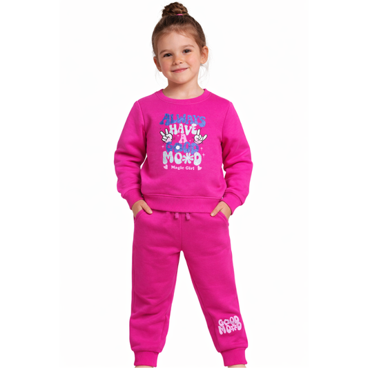 Always Have A Good Mood Girls Tracksuit