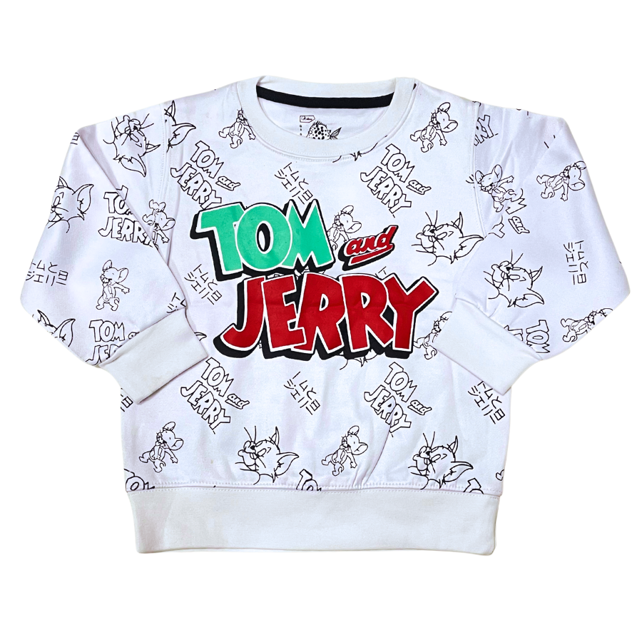 Tom & Jerry Sweat- White