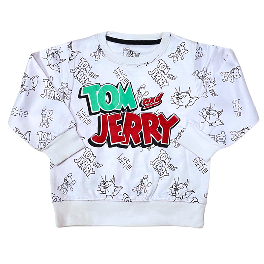 Tom & Jerry Sweat- White
