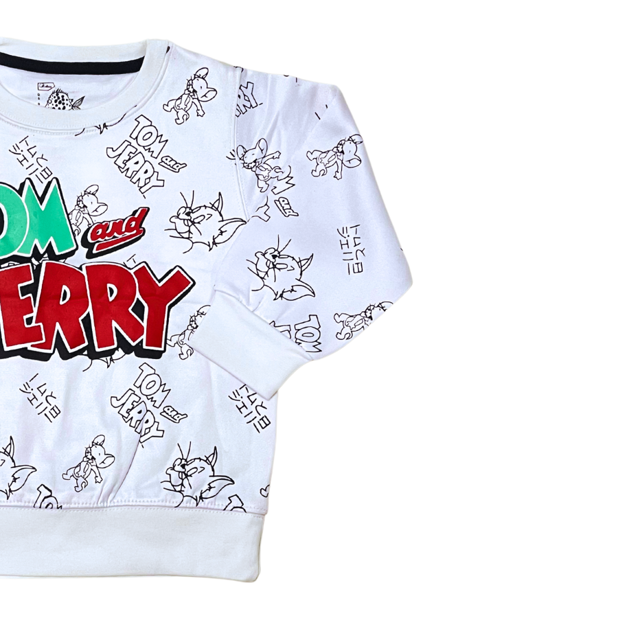 Tom & Jerry Sweat- White