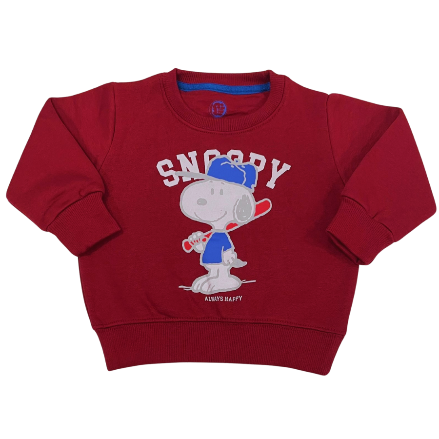 Snopy Sweat-Maroon