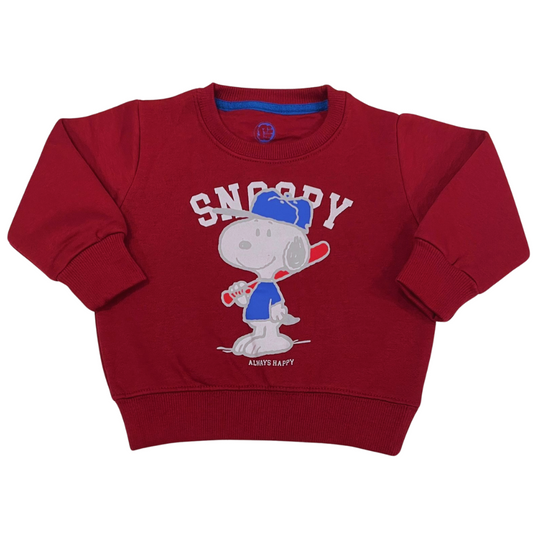 Snopy Sweat-Maroon