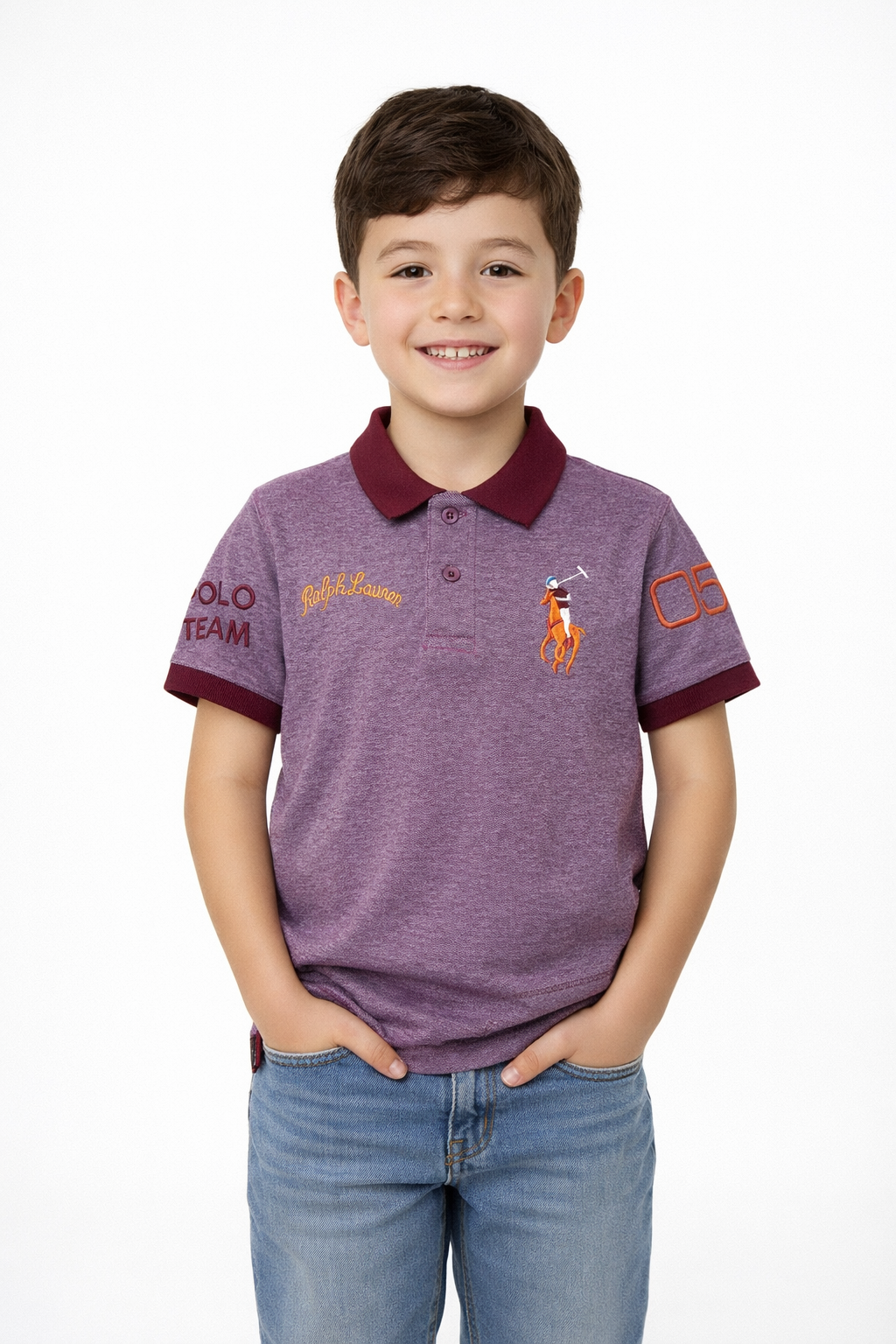 Boys Embroidered Polo Shirt