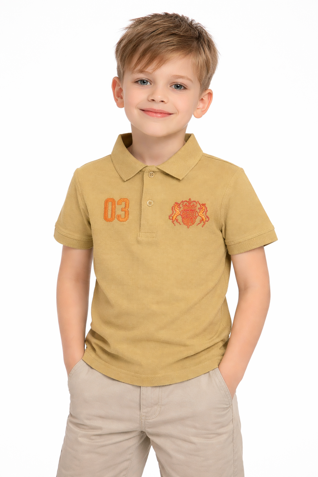 Boys Embroidered Polo Shirt