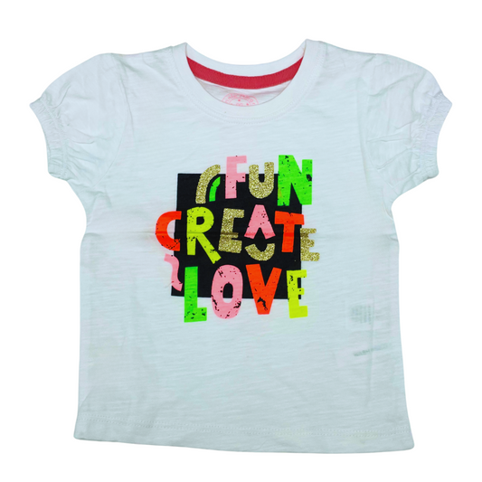 Fun Create Love Glitter T-Shirt